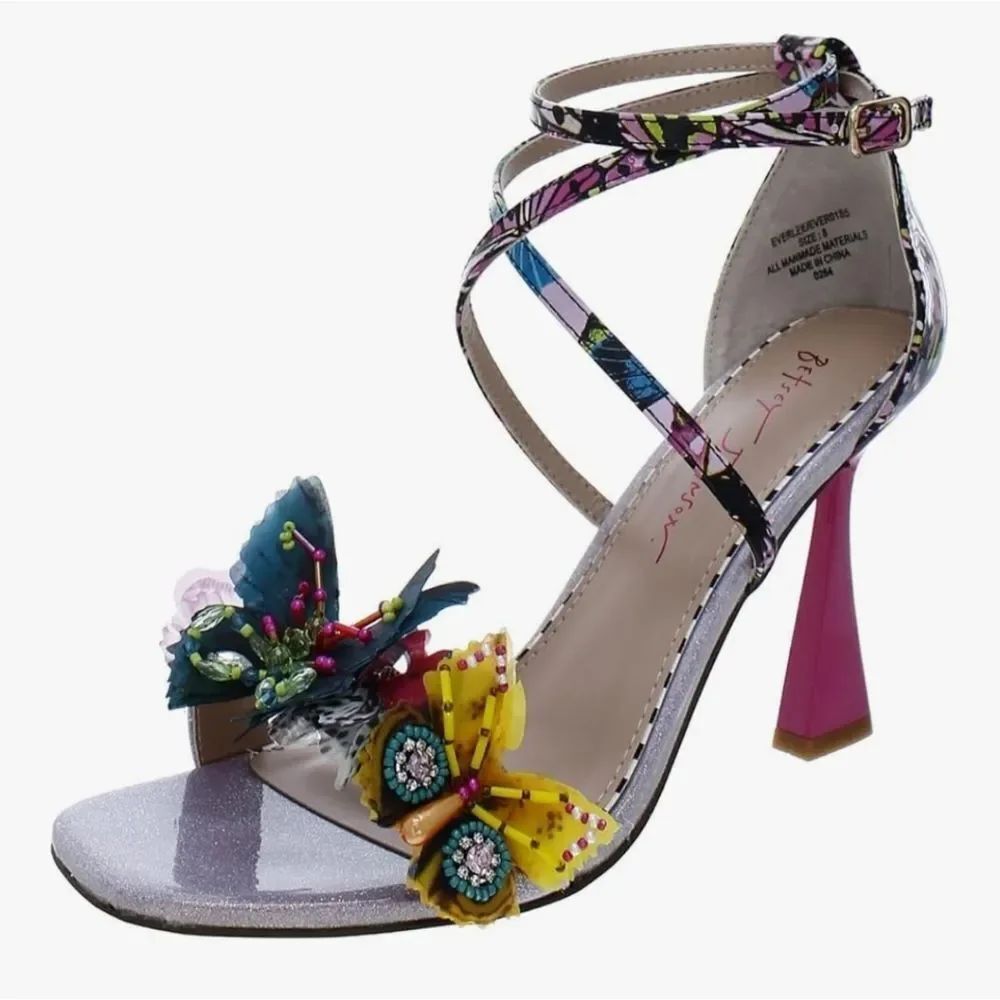 BRAND NEW BETSEY JOHNSON WOMEN's EVERLEE  HEELED  SANDAL